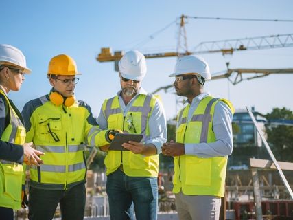 workers in a construction